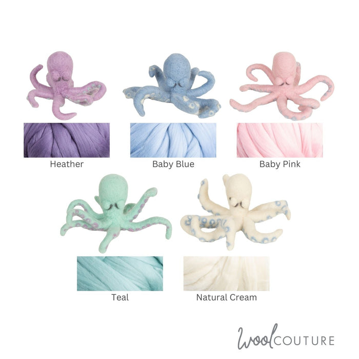 Robyn Octopus Needle Felting Kit - Wool Couture