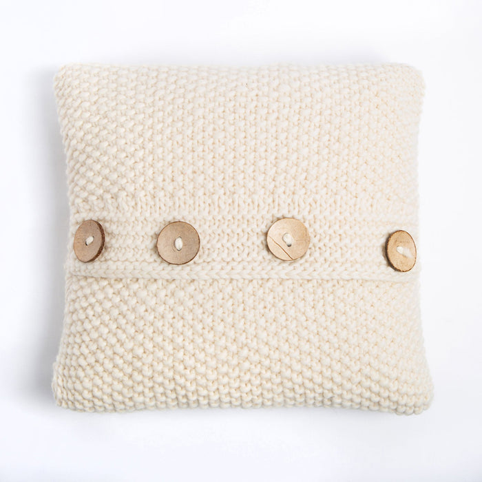 Seed Stitch Cushion Knitting Kit - Wool Couture