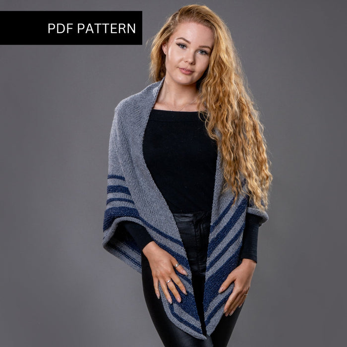 Shawl Knitting PDF Pattern - Summer Shawl - Wool Couture