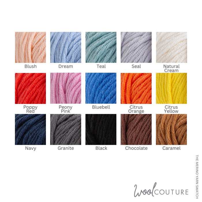 The Merino Yarn 50g Ball | Yarn Bundle | 5 Balls - Wool Couture