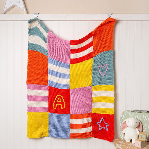 Toddler Bright Blanket Knitting Kit - Original - Wool Couture