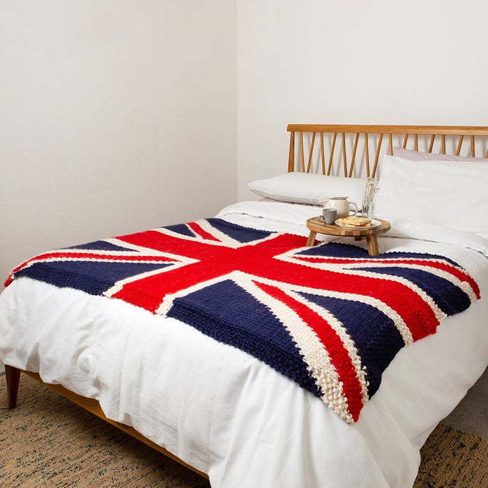 Union Jack Blanket Ready Made Sample - Wool Couture