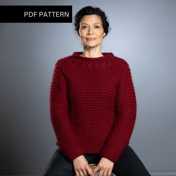 Weekend Jumper Knitting PDF Pattern - Wool Couture