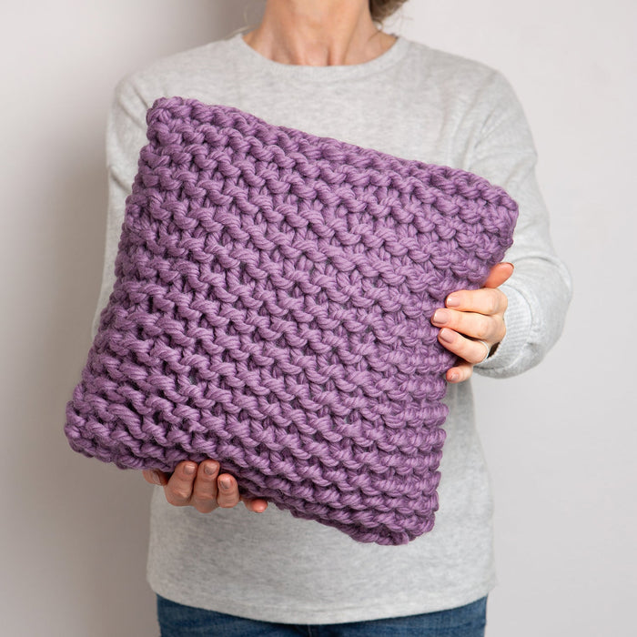 Wrap Up Cushion Knitting Kit - 2 in 1 Beginner Pattern - Wool Couture