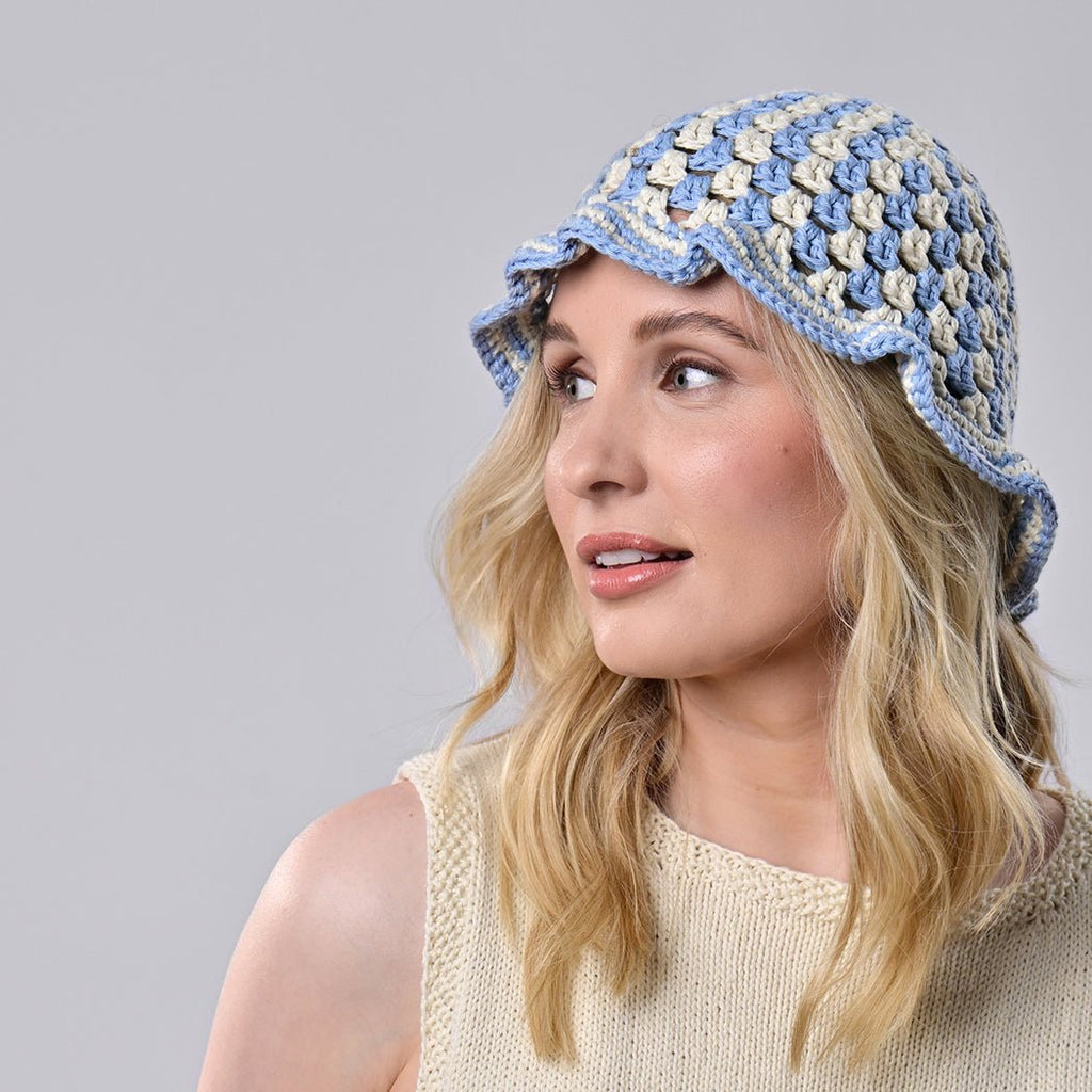 Buy Beginner Сrochet Kit HAT, Crochet Ffur Bucket Hat, Crochet Set