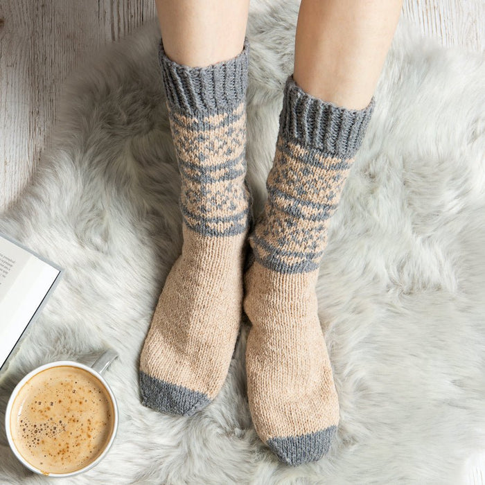 Easy Textured Socks with Stripes Knitting Pattern - Textural Socks —  Whileberry