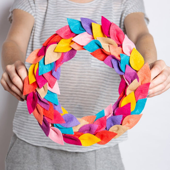 Felt Craft Kit Spring Wreath | Wool Couture Company