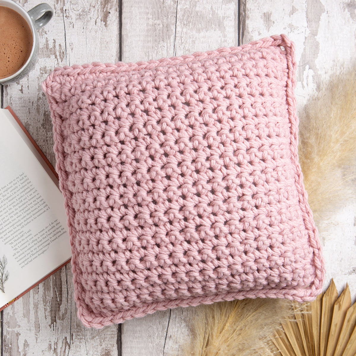 My First Cushion Crochet Kit Beginner Basics Wool Couture