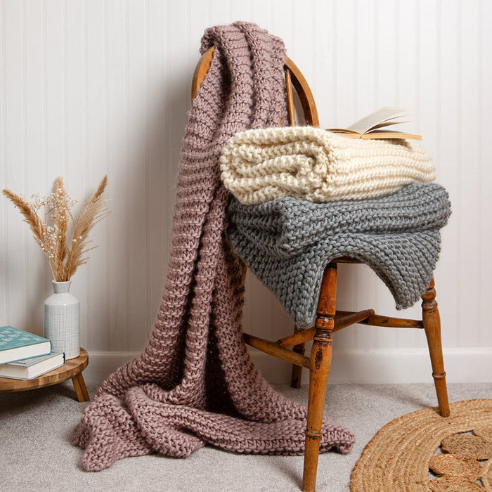 Blankets Knitting Kits– Wool Couture