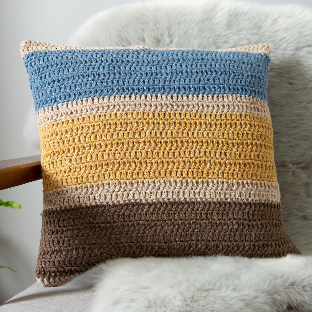 Rainbow Cushion Crochet Kit– Wool Couture