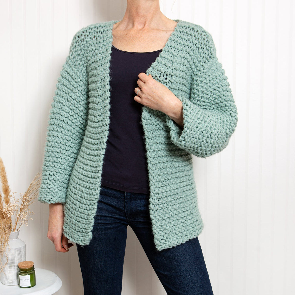 Simple Cardigan Knitting Kit