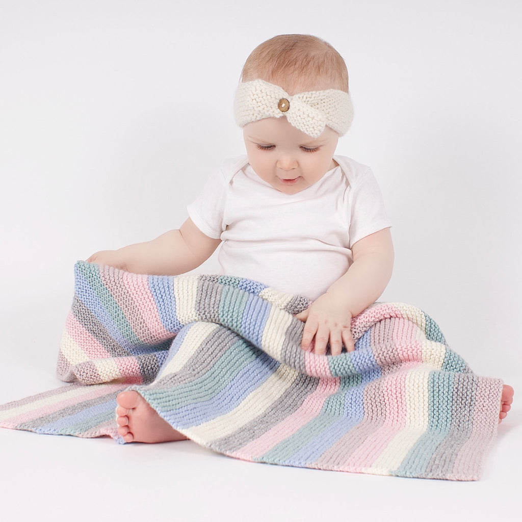 Knit your own discount baby blanket kit