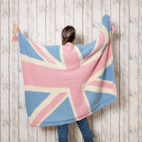 Union Jack Blanket Pastel - Knitting Kit - Wool Couture